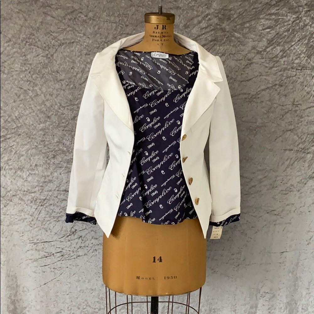 COMPLICE blazer and tank set size 8